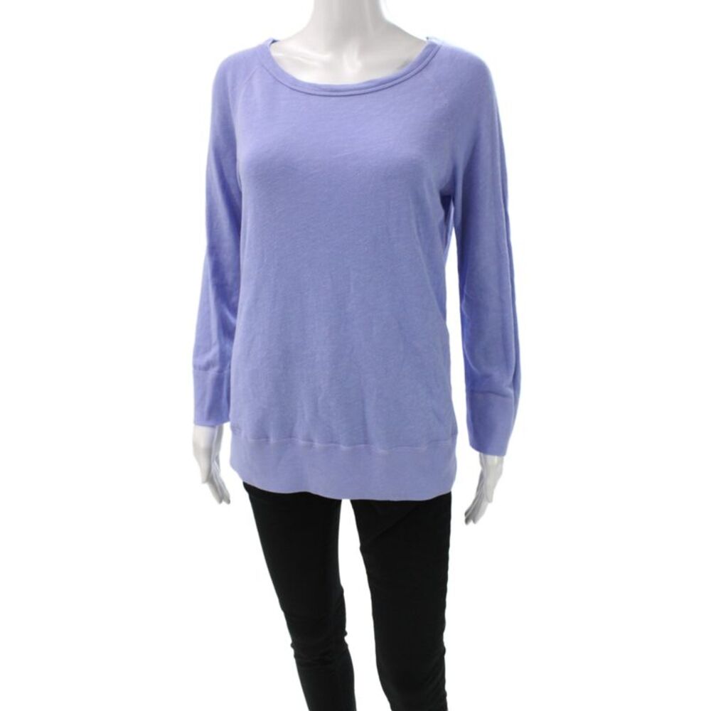 Standard James Perse Unisex Pullover Sweater Purple Size 2